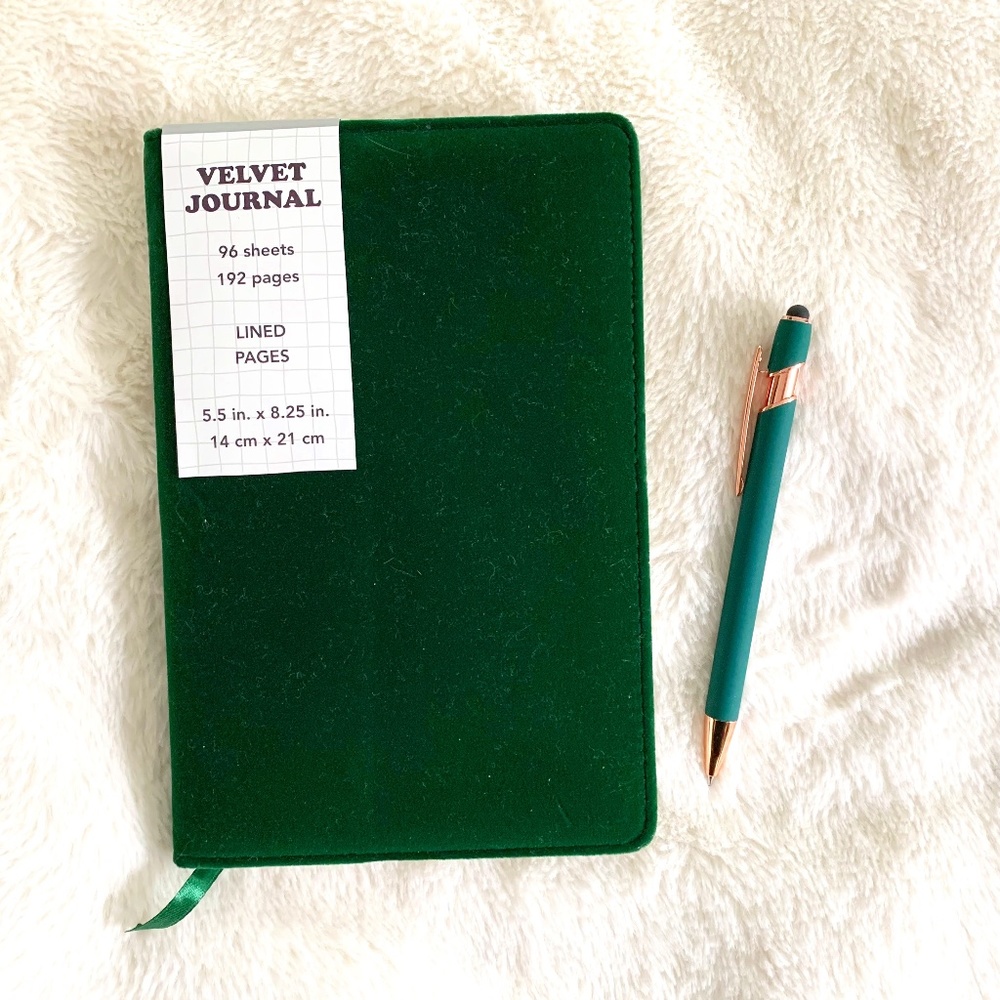 Velvet Journal & Matching Pen
